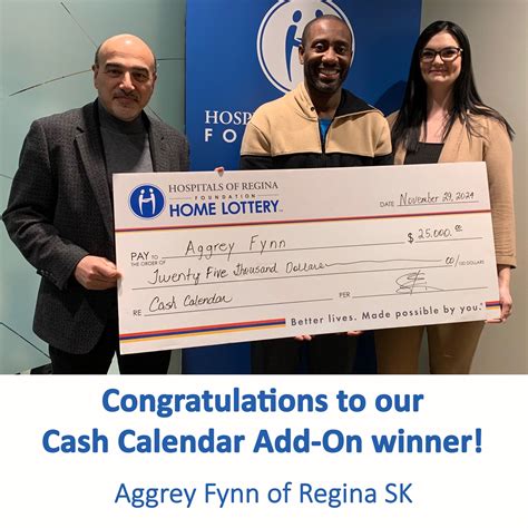 regina home lottery winners 2024|Spring 2024 Cash Calendar Winners .